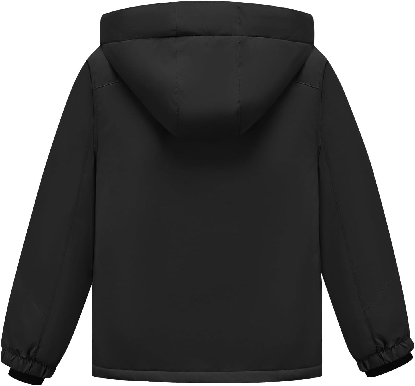 image:imageWULFUL Boys Waterproof Ski Jacket Kids Winter Snow Coat OutdoorBlack Grey