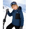 WULFUL Boy’s Waterproof Ski Jacket Kids Winter Snow Coat Outdoor(Aqua)