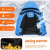 WULFUL Boy’s Waterproof Ski Jacket Kids Winter Snow Coat Outdoor(Blue)