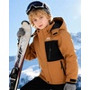 WULFUL Boy’s Waterproof Ski Jacket Kids Winter Snow Coat Outdoor(Brown)