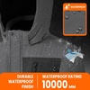 WULFUL Boy’s Waterproof Ski Jacket Kids Winter Snow Coat Outdoor(Dark Grey)