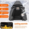 WULFUL Boy’s Waterproof Ski Jacket Kids Winter Snow Coat Outdoor(Dark Grey)