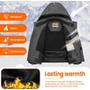 WULFUL Boy’s Waterproof Ski Jacket Kids Winter Snow Coat Outdoor(Deep Grey)