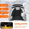WULFUL Boy’s Waterproof Ski Jacket Kids Winter Snow Coat Outdoor(Grey)