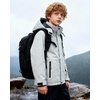 WULFUL Boy’s Waterproof Ski Jacket Kids Winter Snow Coat Outdoor(Grey)
