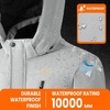 WULFUL Boy’s Waterproof Ski Jacket Kids Winter Snow Coat Outdoor(Grey)