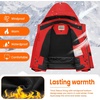 WULFUL Boy’s Waterproof Ski Jacket Kids Winter Snow Coat Outdoor(Red)