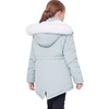 WULFUL Girl’s Winter Parka Coat Long Waterproof Warm Fleece Puffer Jacket(Light Blue)