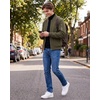 WULFUL Men’s Bomber Jacket Lightweight Casual Windbreaker Zip Up Coat(Army Green)