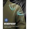 WULFUL Men’s Bomber Jacket Lightweight Casual Windbreaker Zip Up Coat(Army Green)