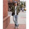 WULFUL Men’s Bomber Jacket Lightweight Casual Windbreaker Zip Up Coat(Army Green)