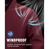 WULFUL Men’s Bomber Jacket Lightweight Casual Windbreaker Zip Up Coat(Burgundy)