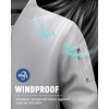 WULFUL Men’s Bomber Jacket Lightweight Casual Windbreaker Zip Up Coat(Light Grey)