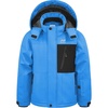 WULFUL Boy’s Waterproof Ski Jacket Kids Winter Snow Coat Outdoor(Blue)