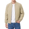WULFUL Men’s Bomber Jacket Lightweight Casual Windbreaker Zip Up Coat(Khaki)