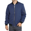 WULFUL Men’s Bomber Jacket Lightweight Casual Windbreaker Zip Up Coat(Nav)